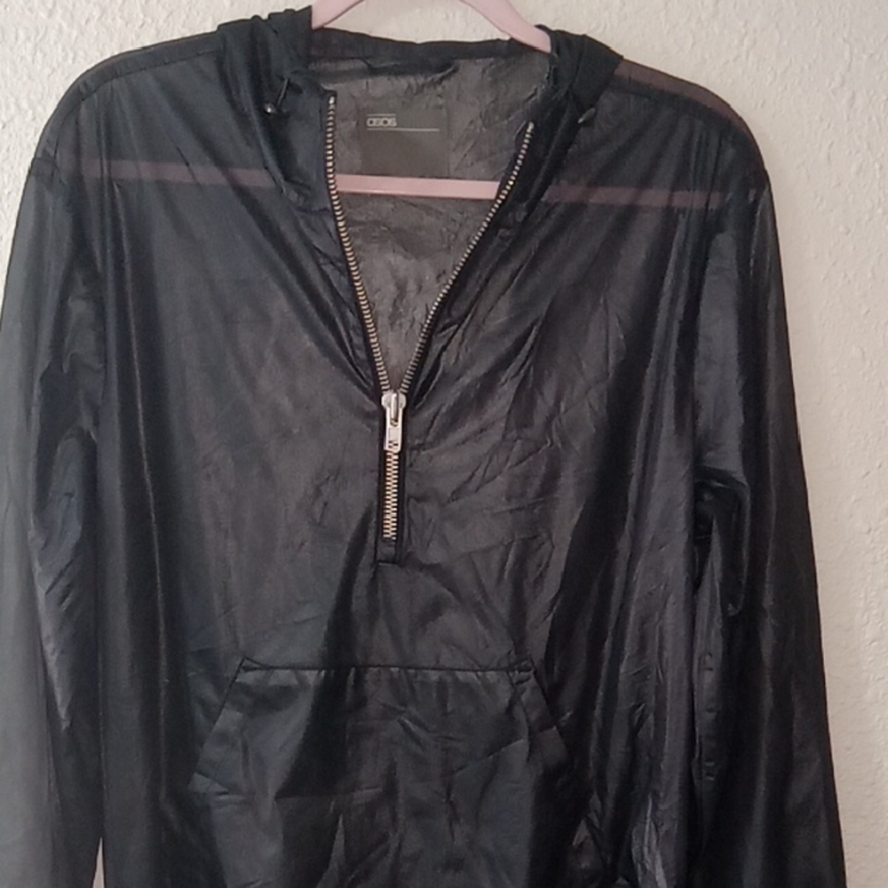 ASOS Black Sheer Zip-Up Jacket .S